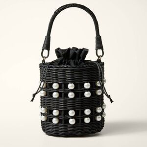 NEW Kate Spade x Target Pearl Embellished Basket‎ Bucket Bag